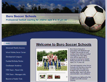 Tablet Screenshot of borosoccerschools.co.uk